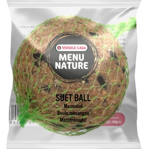 Menu Nature 1 suet ball (display 190) Suet ball - winter fatty food for wild birds (with net, in plastic) 90g