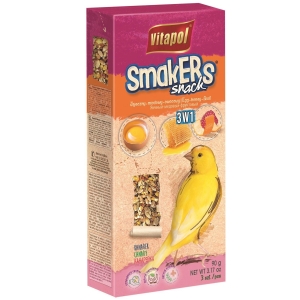 STANDARD Smakers 3 in 1 (egg/honey/fruit) for canary 3pcs 85g