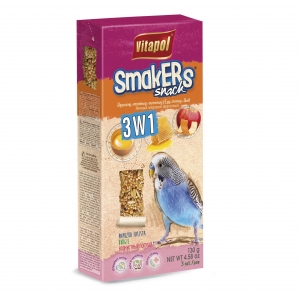 STANDARD Smakers 3 in 1 (egg/honey/fruit) for budgie 3pcs 130g