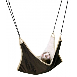 Hammock, ferrets, 45 × 45 cm, brown/beige