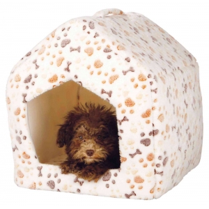 Lingo cuddly cave, house, 40 × 45 × 40 cm, white/beige