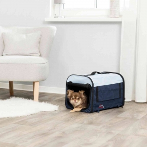 Basic Soft Kennel, XS: 32 × 32 × 47 cm, dark blue/light blue