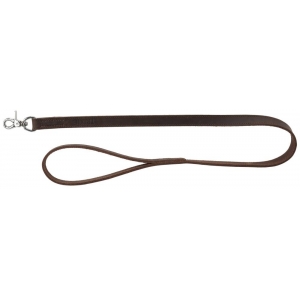 Rustic fatleather leash, M–L: 1.00 m/20 mm, dark brown