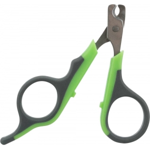 Claw scissors, plastic/stainless steel, 8 cm, grey/green