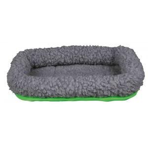 Cuddly bed, guinea pigs, 30 × 22 cm, grey/green