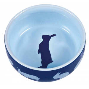 Bowl, rabbit motif, ceramic, 250 ml/ø 11 cm