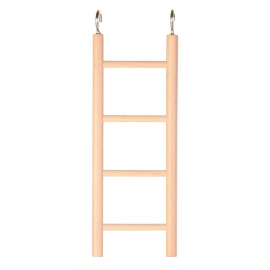Ladder, wood, 4 rungs/20 cm