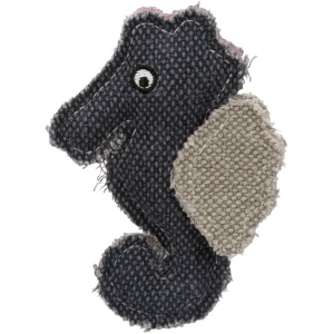 BE NORDIC seahorse, fabric/linen, catnip, 11 cm