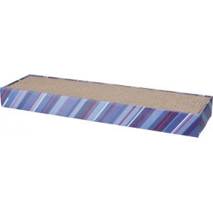Scratchy scratching cardboard, catnip, 48 × 5 × 13 cm, blue