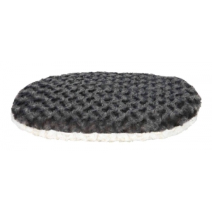 Kaline cushion, oval, 44 × 31 cm, grey/cream