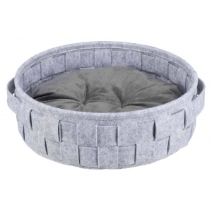 Lennie basket, round, felt, ø 45 cm, grey