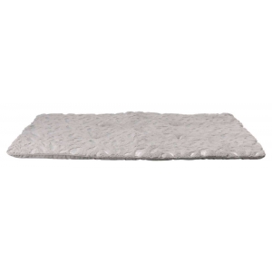 Feather Lying Mat, 100 × 70 cm, grey/silver