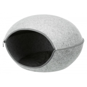 Luna cuddly cave, felt, 58 × 39 × 54 cm, light grey