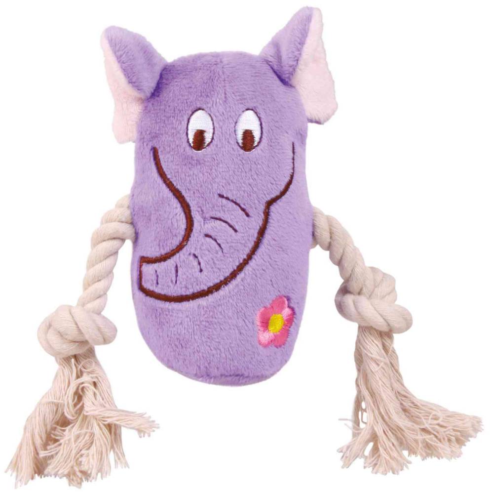 Animal with rope, plush, 13 cm, sorted