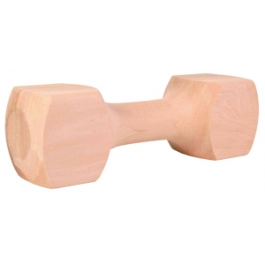 Wooden retrieving dumbbell, angular, 25 cm, approx. 650 g