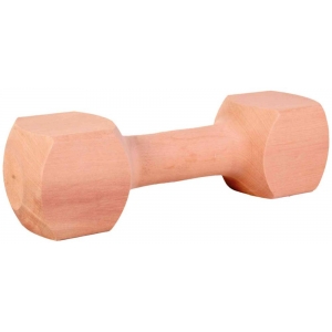 Wooden retrieving dumbbell, angular, 23 cm, approx. 400 g