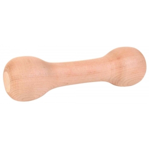 Wooden retrieving dumbbell, rounded, 21 cm, approx. 250 g