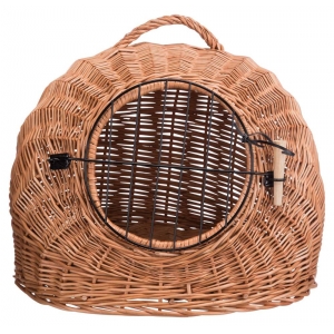 Wicker cave with bars, ø 50 cm, brown