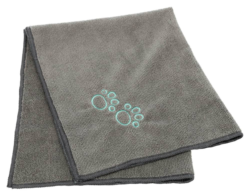 Towel, microfibre, 50 × 60 cm, grey