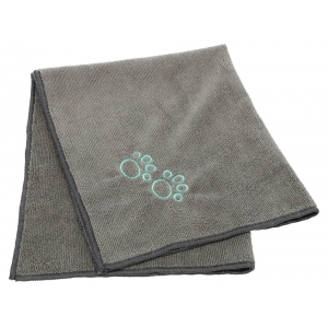Towel, microfibre, 50 × 60 cm, grey