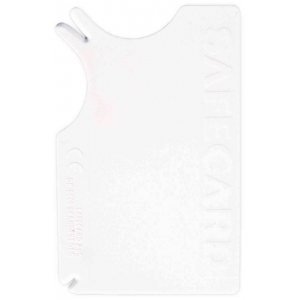 Safecard tick remover, plastic, 8 × 5 cm, white