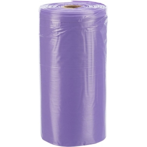 Dog poop bags with lavender scent, 4 rolls of 20 bags, purple