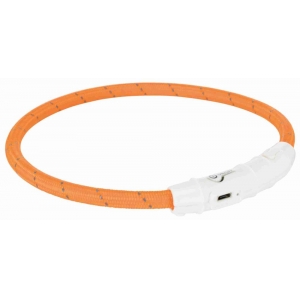 Kaelarihm Flash light ring USB M-L 45cm/7mm orange