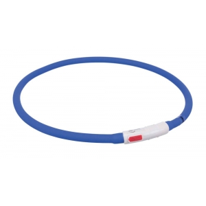 Vilkur Flash light ring USB silicone XS-XL 70cm/10mm royal Blue