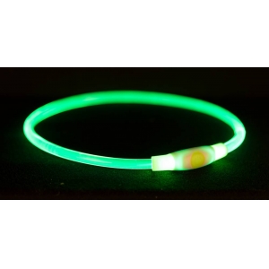 Flash light ring USB, S–M: 40 cm/ø 8 mm, green