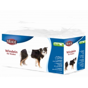 Diapers for male dogs, S–M: 30–46 cm, 12 pcs.