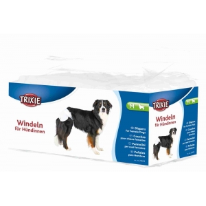 Diapers for female dogs, M: 32–48 cm, 12 pcs.