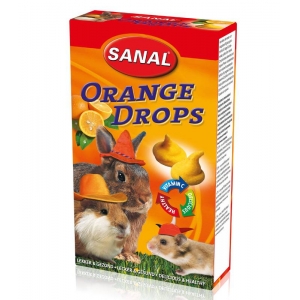 SANAL när. Orange Drops/tropsid apelsiniga 45g
