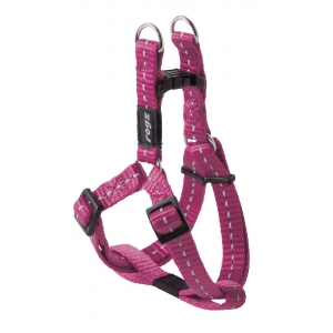 Rogz Utility Small 11mm Nitelife Step-in Dog Harness, Pink Reflective