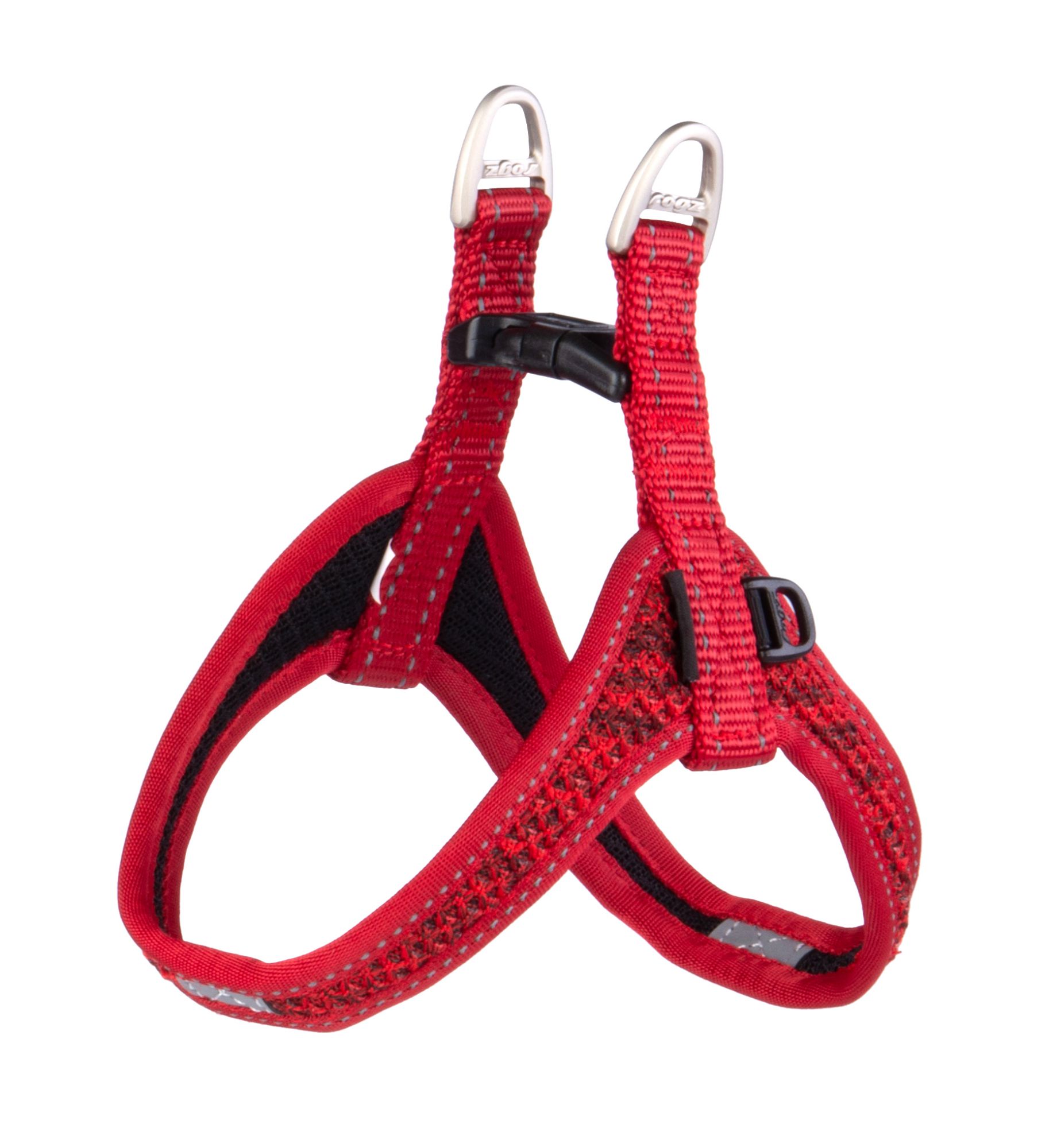 Rogz Utility Extra Small Fast Fit Dog Harness, Red Reflective