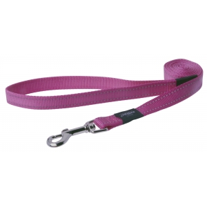 Rogz Utility Extra Large 25mm Lumberjack Fixed Dog Lead, Pink Reflective