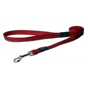 Rogz Utility Extra Large 25mm Lumberjack Fixed Dog Lead, Red Reflective