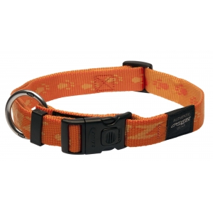 Rogz Alpinist Extra Large 25mm Everest Dog Collar, Orange Rogz Design