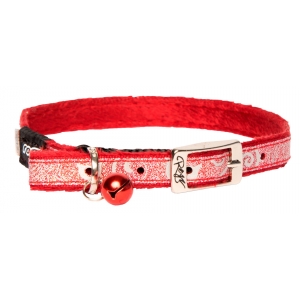 Kassi kaelarihm Sparklecat Dark Red 11mm/25,5-31cm