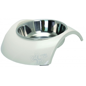 Rogz 2-in-1 Small 160ml Luna Dog Bowl, Ivory