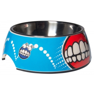 Rogz 2-in-1 Large 700ml Bubble Dog Bowl, Comic Design