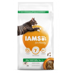 IAMS for Vitality dry cat food (kibble) for adult cats with fresh salmon 3 kg