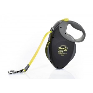 flexi GIANT PROFESSIONAL, tape leash, L: 10 m, black/neon yellow