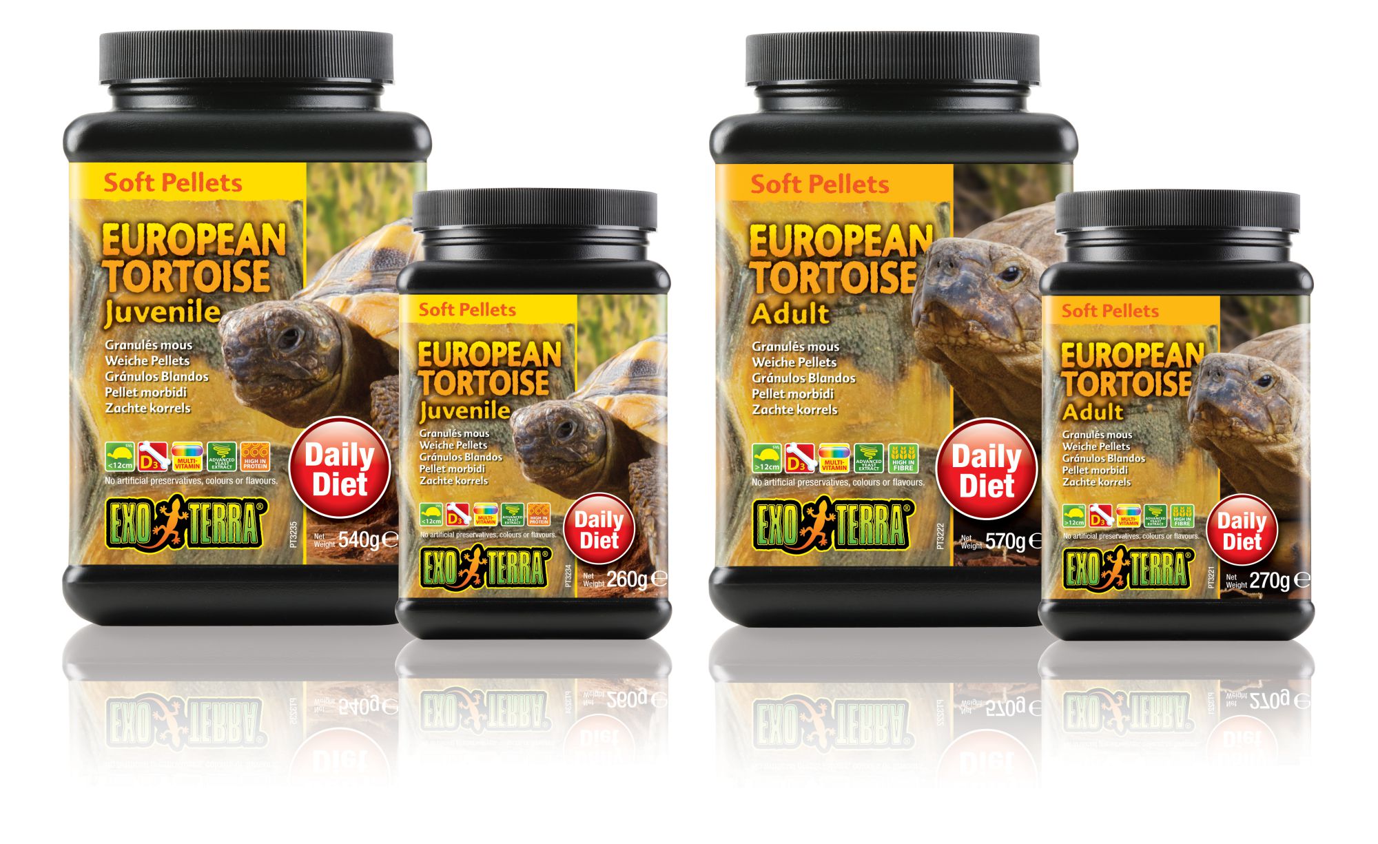 Exo-Terra European Tortoise Food Juvenile 260g