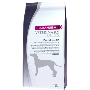 EUKANUBA Veterinary Diets dry dog food (kibble) to support dogs with Dermatosis FP 12 Kg