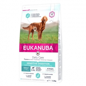 EUKANUBA Adult kanalihaga tundliku seedimisega koertele 2.3 kg