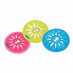 Dogtoy Twisty Frisbee Assortment Set van 3 mixed colors