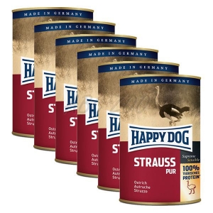 Happy Dog Single Protein (100% Jaanalinnuliha) -6x 400 Gr