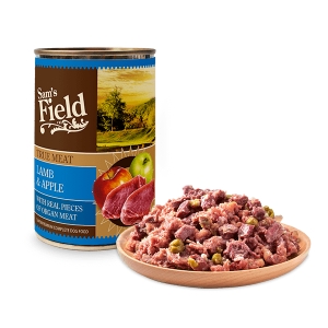 Sam's Field Lamb meat & apple konserv koertele 400g