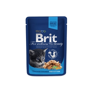 Brit Premium Chicken Chunks for Kitten einekotike kassipoegadele 100g