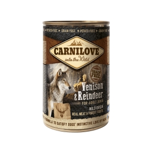 CarniLove Venison & Reindeer konserv koertele 400g